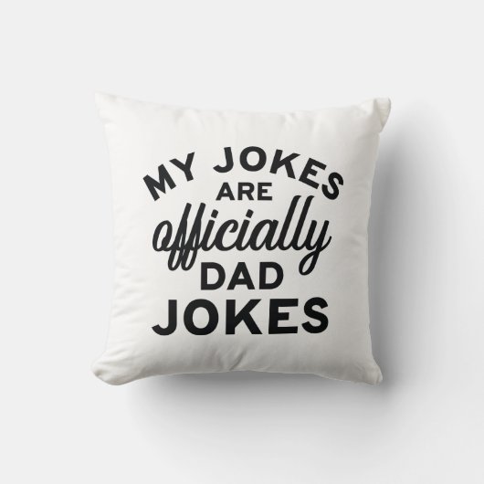 僕のジョークは公式にはパパジョークだ クッション (正面)