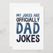 僕のジョークは公式にはパパジョークだ サンキューカード (正面/裏面)