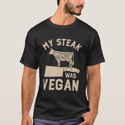 僕のステーキはヴィーガン Tシャツ (正面)