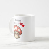 僕のハートにはキノコが入っている コーヒーマグカップ (正面左)