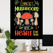 僕のハートはキノコだ ポスター (ホームオフィス)