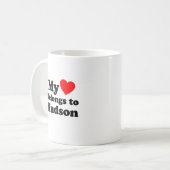 僕のハートはハドソンだ コーヒーマグカップ (正面左)