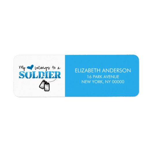 僕のハートは軍人だ ラベル (正面)