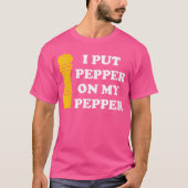 僕のペッパーペッパーラバーにペッパーをかけた Tシャツ (正面)