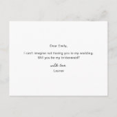 僕のモダン花嫁は脚本を書いてくれ インビテーションポストカード (裏面)