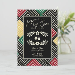 僕の一匹は部族のアフリカ人を見つけ結婚た セーブザデート