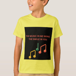 僕の中の音楽があなたの笑顔を引き出す キッズ音楽Tシャツ Tシャツ