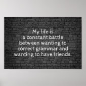 僕の人生は絶え間ない冗談だ ポスター (正面)