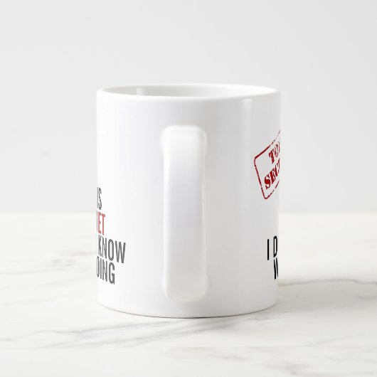 僕の仕事は極秘だ ジャンボコーヒーマグカップ (裏面)