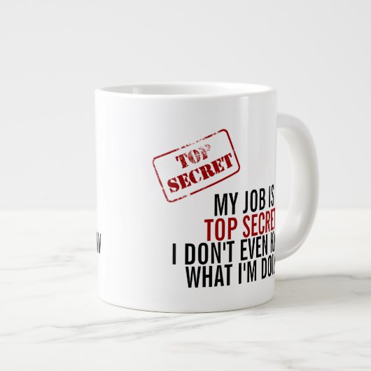 僕の仕事は極秘だ ジャンボコーヒーマグカップ (正面右)
