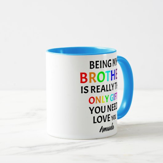 僕の兄弟こそが、本当に必要な贈り物なんだ。 マグカップ (正面右)