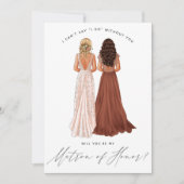 僕の名誉の末裔になるかいガウンInvの女子 招待状 (正面)