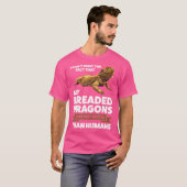 僕の大きな竜ペットひげ竜は否定できない Tシャツ (正面フル)