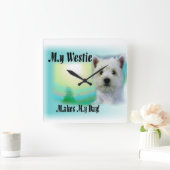 僕の奮発で命中した スクエア壁時計 (ホーム)