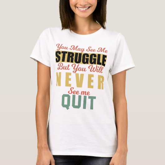 僕の奮闘を見てもよいが僕には会えぬ Tシャツ (正面)