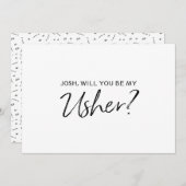 「僕の娘になってくれないか」 | Chic Hand Lettered 招待状 (正面/裏面)