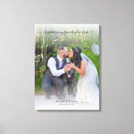 僕の居お気に入りの所は一緒結婚だ キャンバスプリント