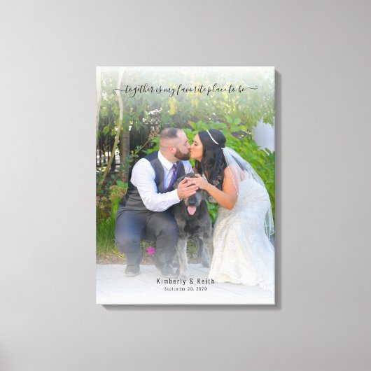 僕の居お気に入りの所は一緒結婚だ キャンバスプリント (正面)