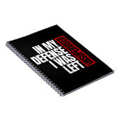 僕の弁護で僕は監督されなかっ離れた ノートブック (右側)