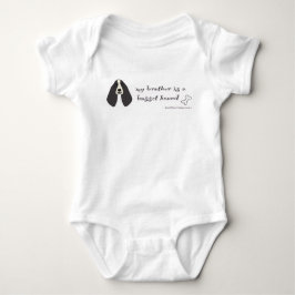 僕の弟はバセット・ハウンドです ベビーボディスーツ