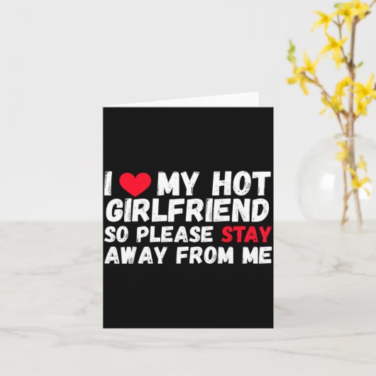 僕の彼女は最高に可愛いから近づかないで カード (黄色い花)