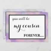 僕の後輩の花嫁になってくれないか？ 招待状 (正面/裏面)