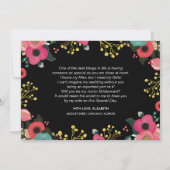 僕の後輩の花嫁介添人になってくれないか？モダンフローラ 招待状 (裏面)