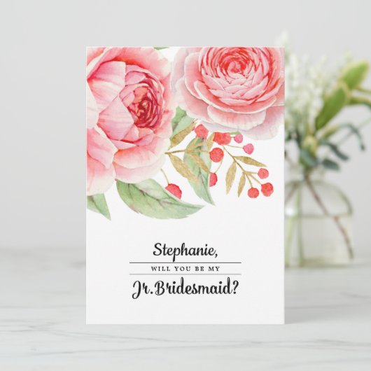 僕の後輩の花嫁介添人になってくれないか?招待状カード 招待状 (スタンド正面)