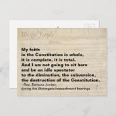 僕の憲法への信仰は全面的に反対だ ポストカード (正面/裏面)