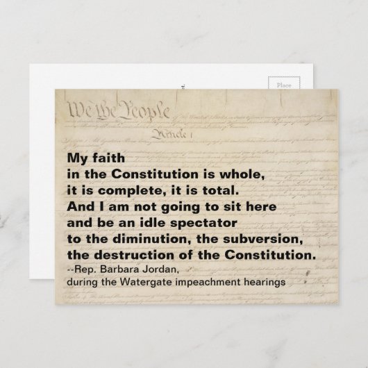 僕の憲法への信仰は全面的に反対だ ポストカード (正面/裏面)