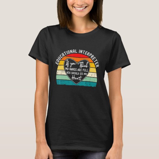僕の手もしに考えよる教育通訳者 Tシャツ (正面)