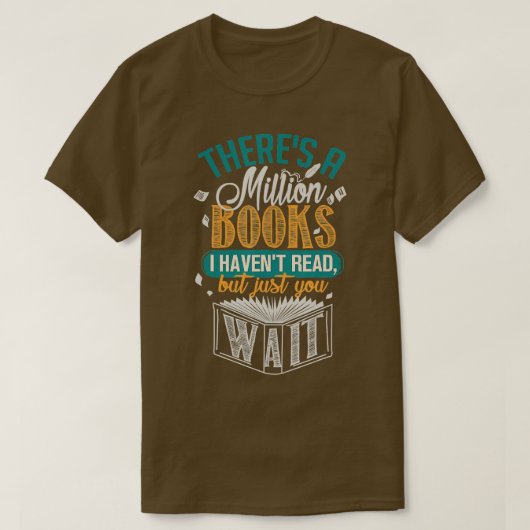 僕の持っている本が百万冊ある読 Tシャツ (デザイン正面)