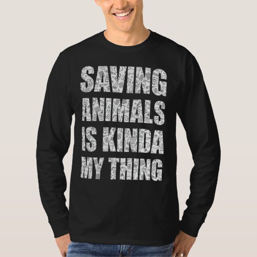 僕の救動物は救出動物に似ている Tシャツ (正面)