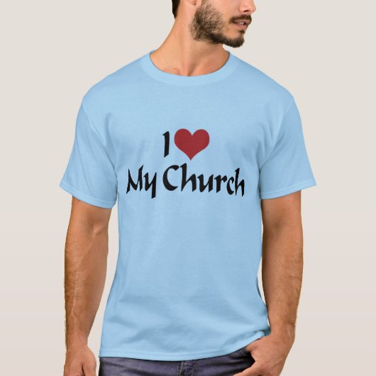 僕の教会が大好きTシャツ Tシャツ (正面)