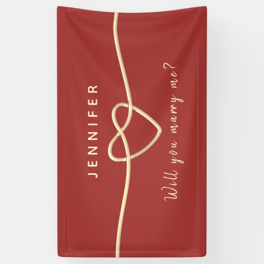 僕の旗と結婚してくれないか 横断幕 (縦)