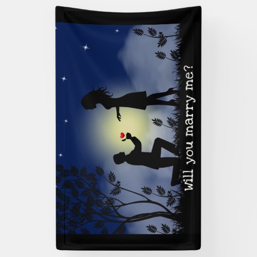 僕の旗と結婚してくれないか 横断幕 (縦)