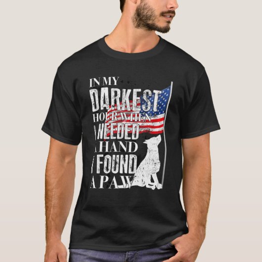 僕の最も暗い時間に手を伸ばして一息ついた Tシャツ (正面)