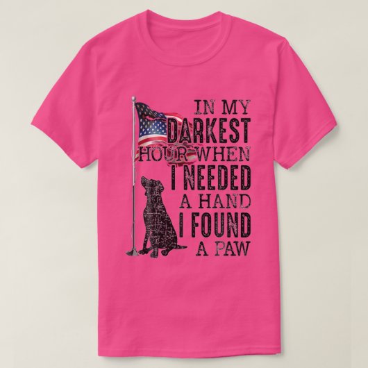 僕の最も暗い時間に手を伸ばして一息ついた Tシャツ (デザイン正面)