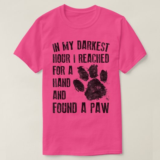 僕の最も暗い時間に手を伸ばして一息ついた Tシャツ (デザイン正面)