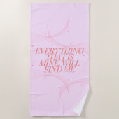 僕の物は何でも見つかる ビーチタオル (正面)