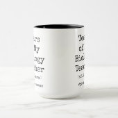 僕の生物学の涙がまだ温かい先生おもしろい マグカップ (中央)