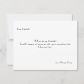 僕の用に立てるか 招待状 (裏面)