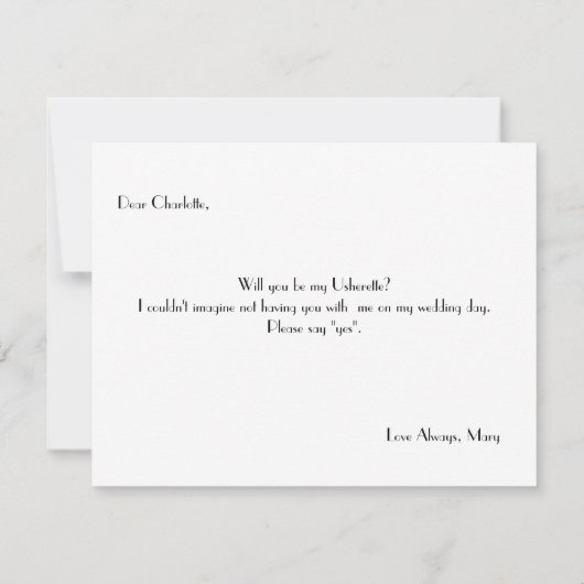 僕の用に立てるか 招待状 (裏面)