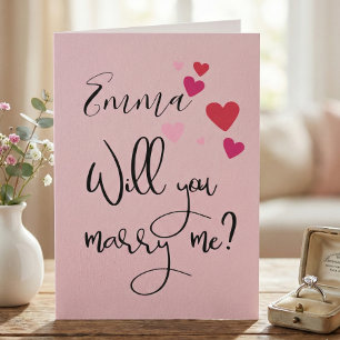 僕の申し出と結婚結婚して欲しいパーソナライズされた カード