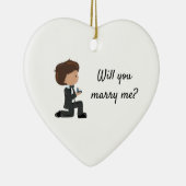 僕の相談に乗ってくれるかパーソナライズされた セラミックオーナメント (右)