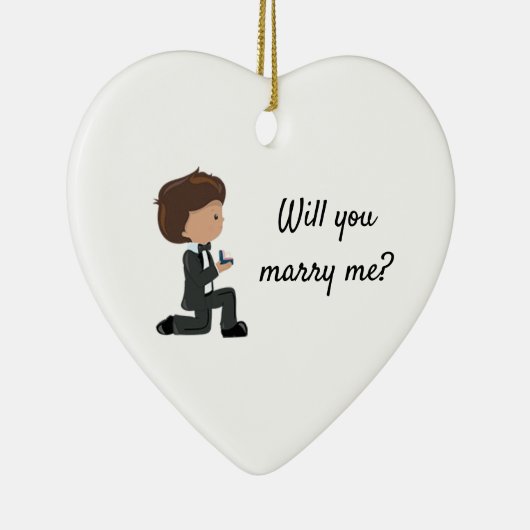 僕の相談に乗ってくれるかパーソナライズされた セラミックオーナメント (右)