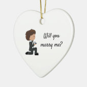僕の相談に乗ってくれるかパーソナライズされた セラミックオーナメント (左)