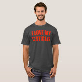 僕の精巣が大好きなギフト Tシャツ (正面フル)