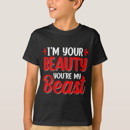 僕の美しさ あなたの獣 バレンタインの愛 Tシャツ (正面)