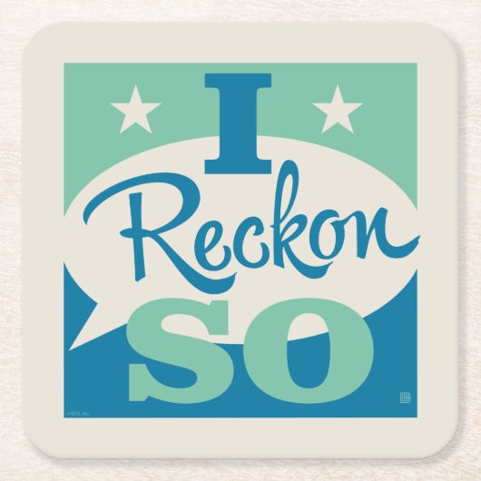 僕の考えではそう思う スクエアペーパーコースター (正面)